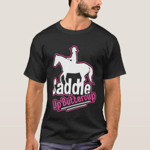 Camiseta Montar Borboleta Rodeio Cowgirl Ocidental