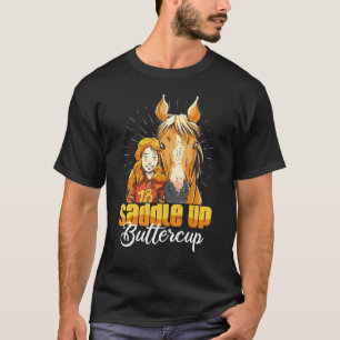 Camiseta Montar Borboleta Vintage Galope De Cavalo Para Hom