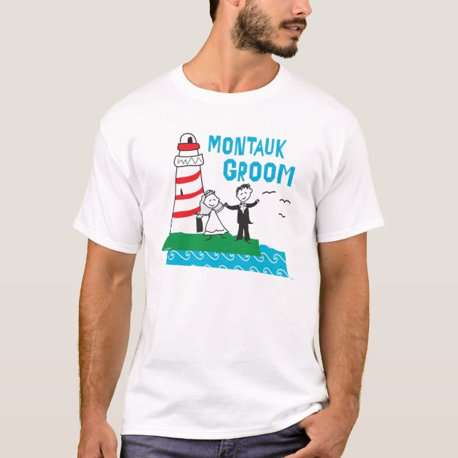 Camiseta Montauk Groom Gifts (Frente)