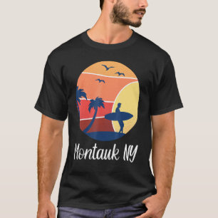 Camiseta Montauk New York NY Surfer Vintage Sunset