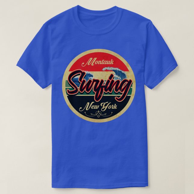Camiseta Montauk New York Surfing (Frente do Design)