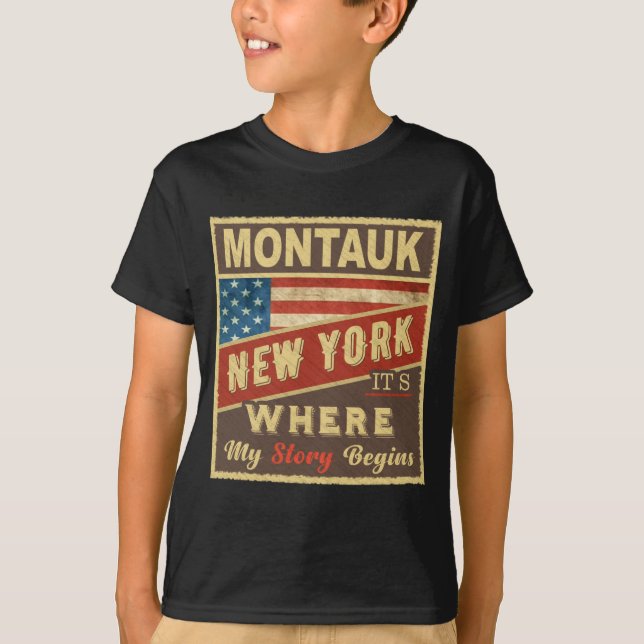 Camiseta Montauk Ny Its Where My Story Begins _1  (Frente)
