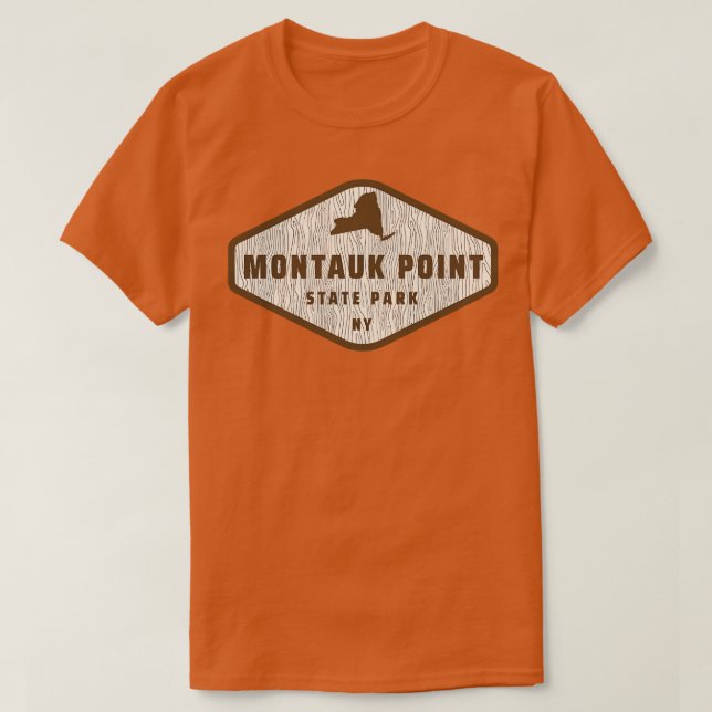 Camiseta Montauk Point State Park, Nova Iorque, Textura em  (Frente do Design)