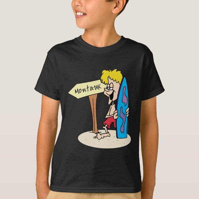 Camiseta Montauk Surfer Dude T-shirt (Frente)