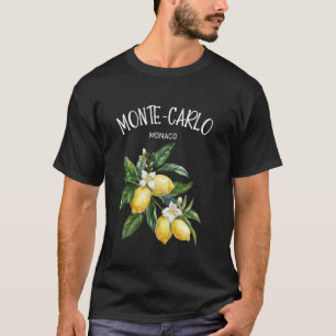 Camiseta Monte-Carlo Limão Arte Mônaco Amante de Frutas Côt