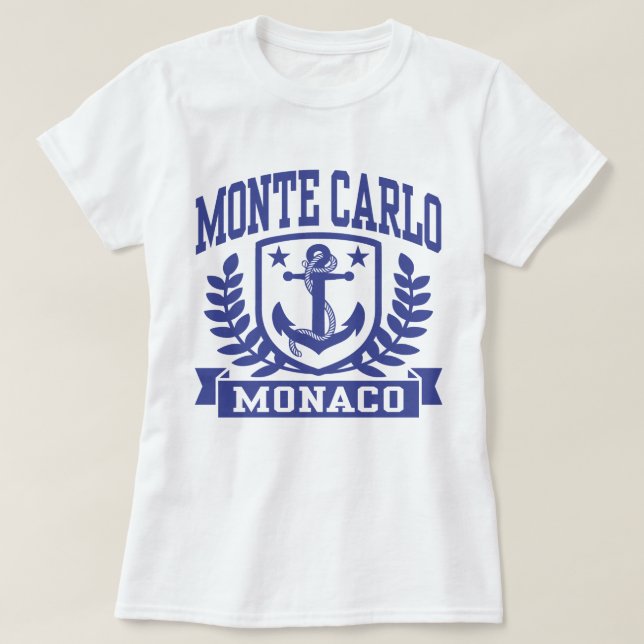 Camiseta Monte Carlo Mônaco (Frente do Design)