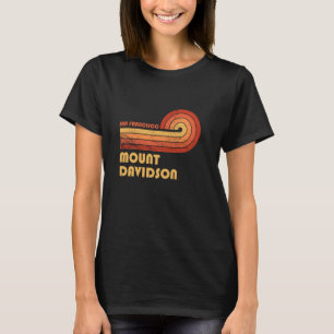 Camiseta Monte Davidson San Francisco California Retro Vint