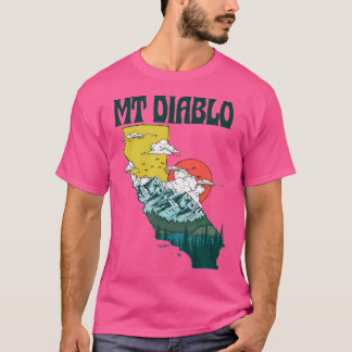 Camiseta Monte Diablo California Fora das Montanhas da Natu