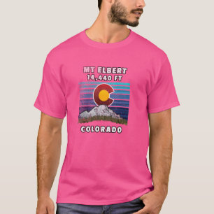 Camiseta Monte Elbert Colorado Flag Themed