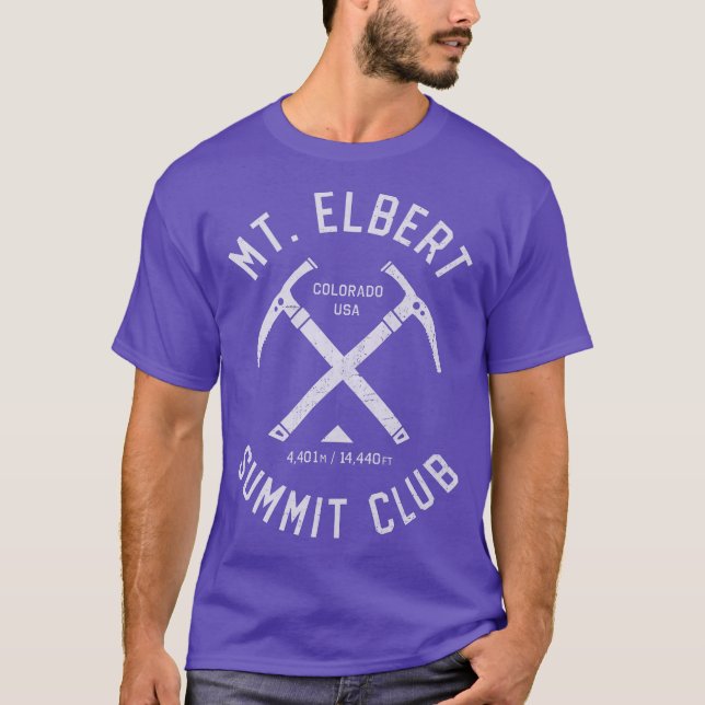 Camiseta Monte Elbert Summit Club I escalou o Monte Elbert (Frente)