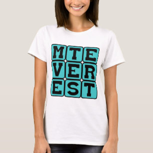 Camiseta Monte Everest, Montanha Mais Alta do Mundo