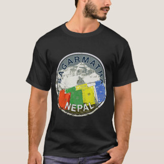 Camiseta Monte Everest Nepal Sagarmatha Vintage Subindo