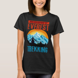Camiseta Monte Everest Trekking Mountain Hiker Subindo no N