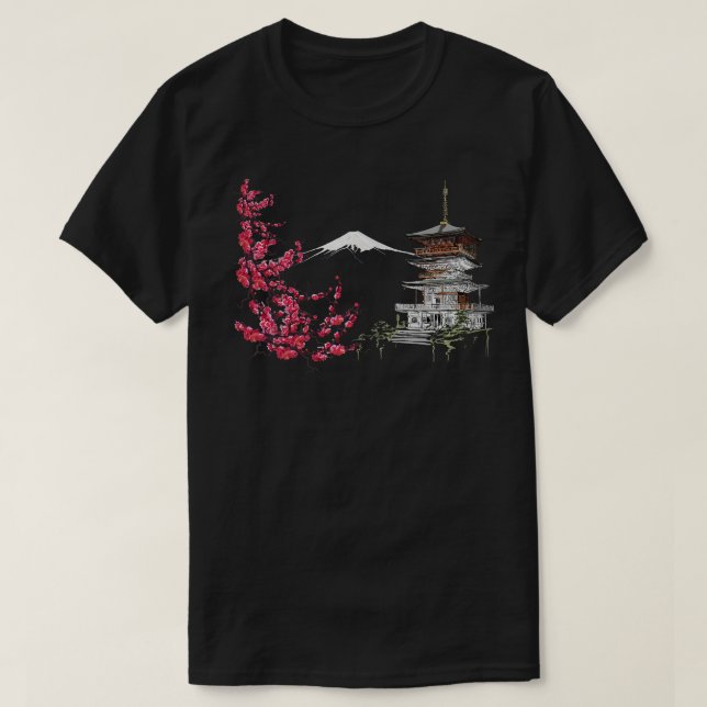 Camiseta Monte Fuji (Frente do Design)