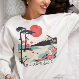 Camiseta Monte Fuji Art Japonês