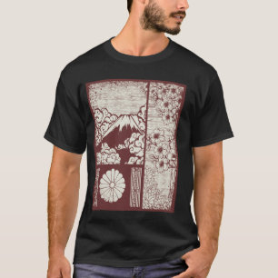 Camiseta Monte Fuji Cherry Blossoms Fujiyama Jardim Japonês