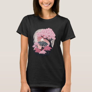 Camiseta Monte Fuji Cherry Blossoms Geisha Jardim Japonês