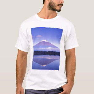Camiseta Monte Fuji com Nuvem Lenticular, Lago Motosu,