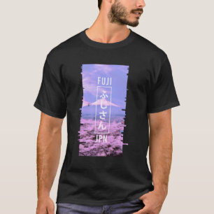 Camiseta Monte Fuji Japan Glitart Japonês Otaku Vaporwave