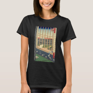 Camiseta Monte Fuji, período Edo, Ukiyoe, Hiroshige, impres