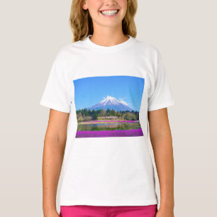 Camiseta Monte Fuji Trees e Flores