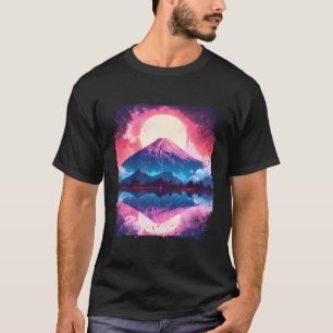 Camiseta Monte Fuji Vaporwave Aestésico Japão - Altura Japo