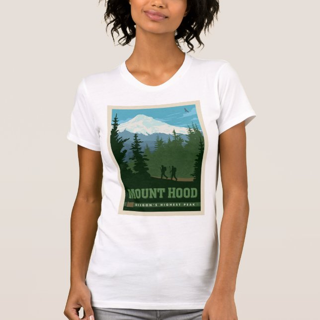 Camiseta Monte Hood | Oregon (Frente)