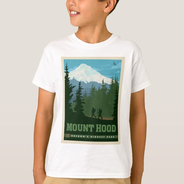 Camiseta Monte Hood | Oregon (Frente)