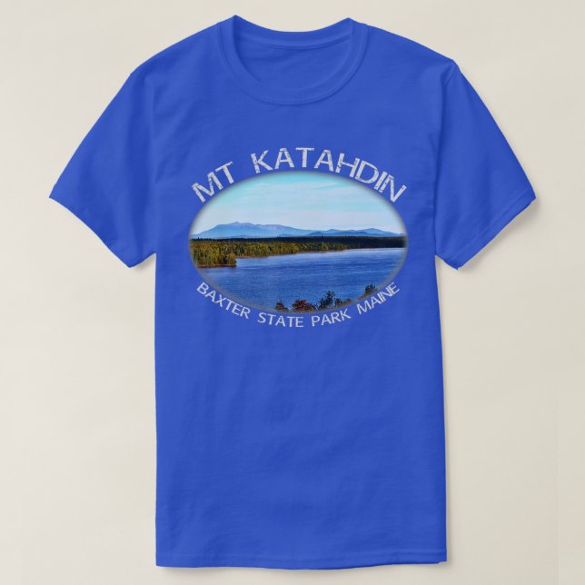 Camiseta Monte Katahdin Maine O Verão Da Maior Montanha (Frente do Design)
