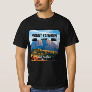 Camiseta Monte Katahdin, na montanha excelente de maine usa