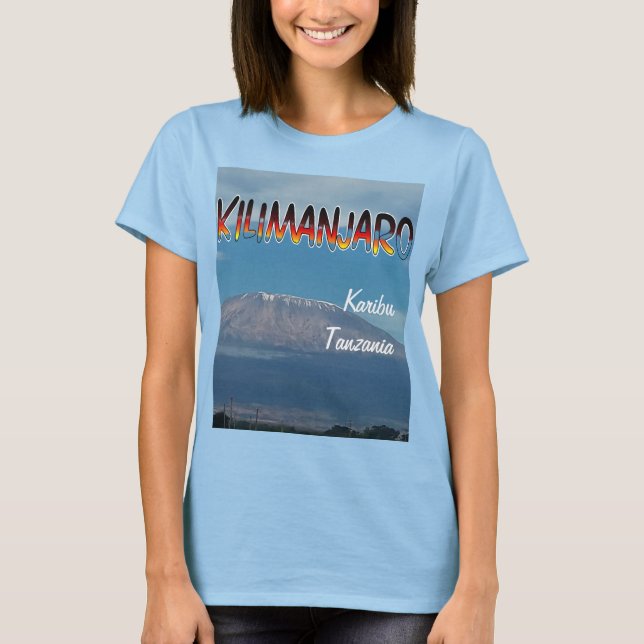 Camiseta Monte Kilimanjaro, escalável popular legal (Frente)