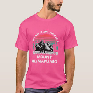 Camiseta Monte Kilimanjaro Hiking É Minha Terapia Lá Fora D