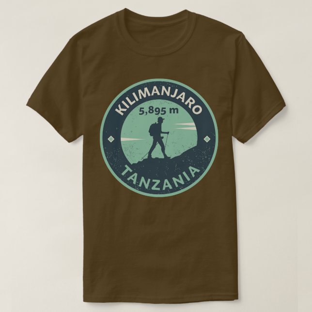 Camiseta Monte Kilimanjaro Tanzânia 1 (Frente do Design)