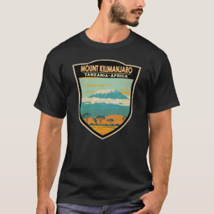 Camiseta Monte Kilimanjaro Tanzânia Africa Vintage