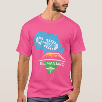 Camiseta Monte Kilimanjaroanzania Subiu retro