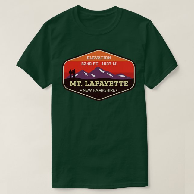 Camiseta Monte Lafayette New Hampshire Appalachian Mountain (Frente do Design)