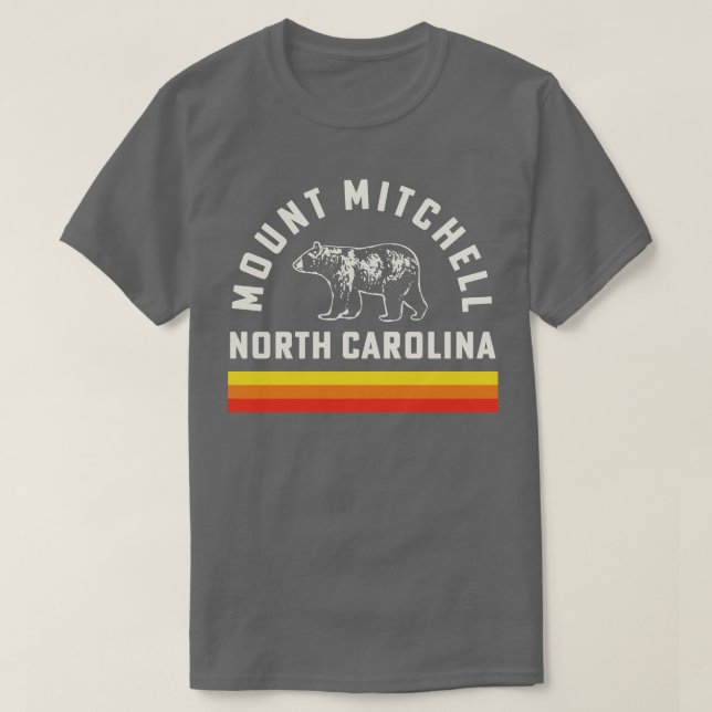 Camiseta Monte Mitchell Hike North olina Black Mountain Ran (Frente do Design)
