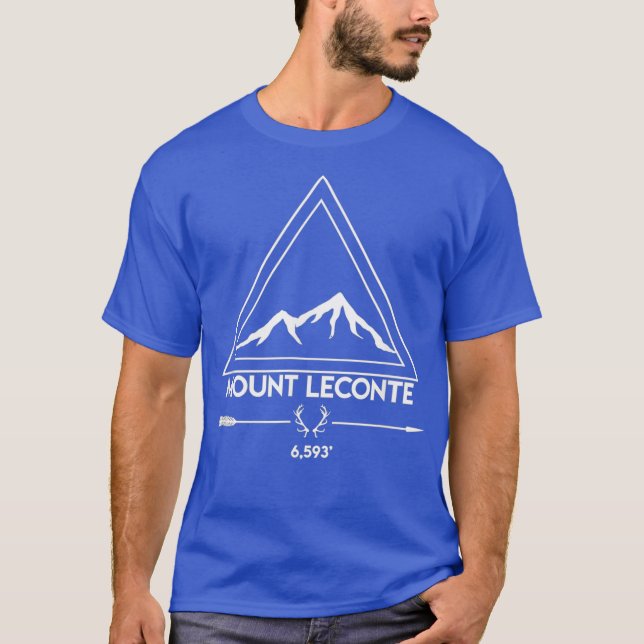 Camiseta Monte Mt LeConte Montanhas do Enfumaçado Tennessee (Frente)
