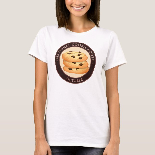 Camiseta Monte Nacional de Biscoito, biscoitos com chip de  (Frente)
