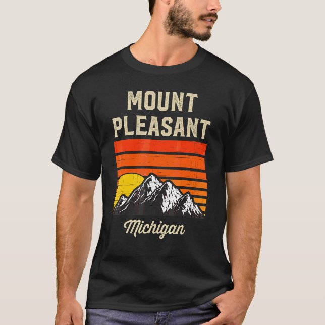 Camiseta Monte Pleasant Michigan Hometown Estado Usa (Frente)