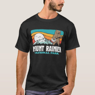 Camiseta Monte Rainier National Park Montagens Banjo Bear
