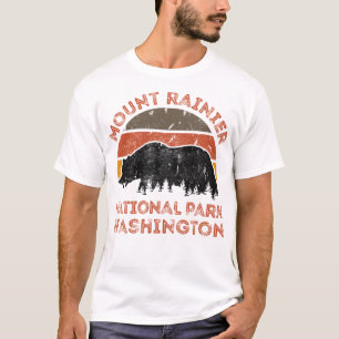 Camiseta Monte Rainier National Park Washington Bear Hiking