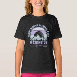Camiseta Monte Rainier National Park Washington EUA Retro