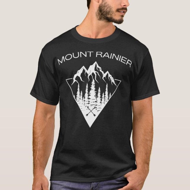 Camiseta Monte Rainier Shirt Mt Rainier National Park Moun (Frente)