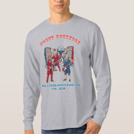 Camiseta Monte Rockmore 1776–2026 Aniversário de 250 anos d