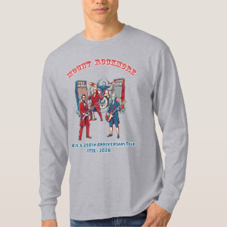 Camiseta Monte Rockmore 1776–2026 Aniversário de 250 anos d