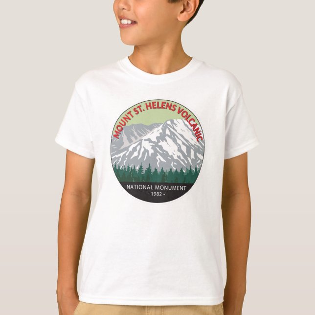 Camiseta Monte Rua Helens Monumento Vulcânico Nacional Vint (Frente)