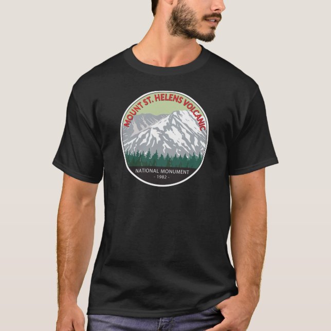 Camiseta Monte Rua Helens Monumento Vulcânico Nacional Vint (Frente)