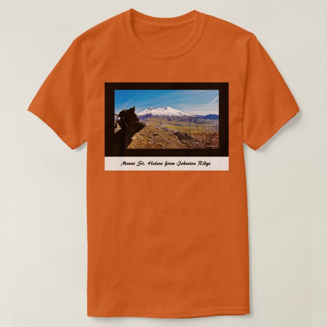 Camiseta Monte Ruas Helens de Johnston Ridge (Frente do Design)