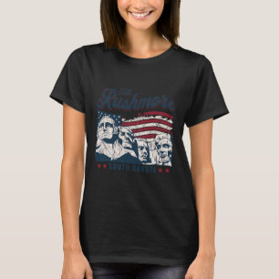 Camiseta Monte Rushmore 4 de Julho Celebrando Bandeira dos